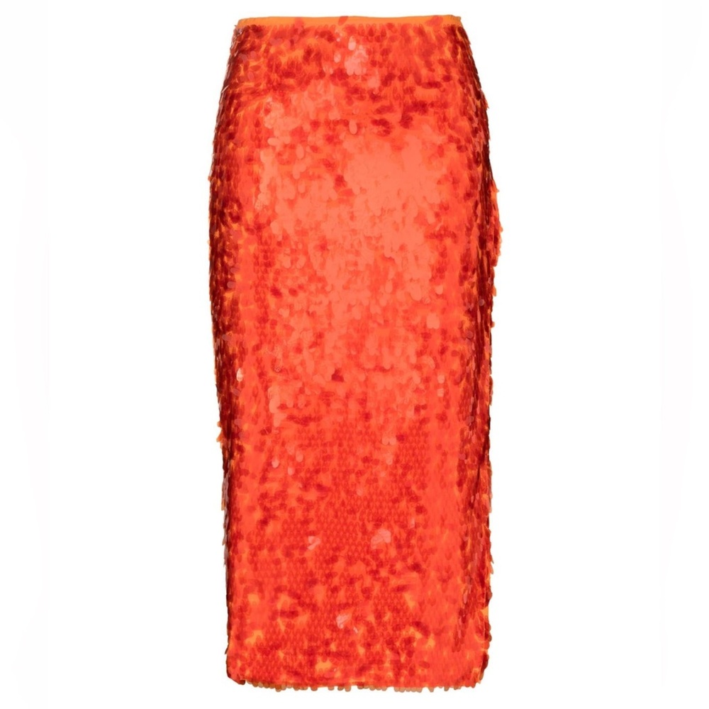 ROTATE Birger Christensen
Caitlin side-slit sequinned midi skirt
